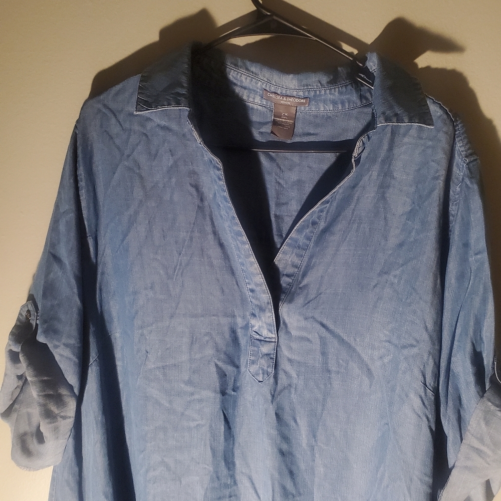"denim" dress - Picture 2 of 3